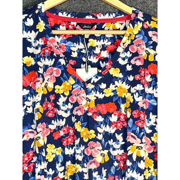 Joules Vibrant Blue Floral Midi Dress - Picture 11 of 16